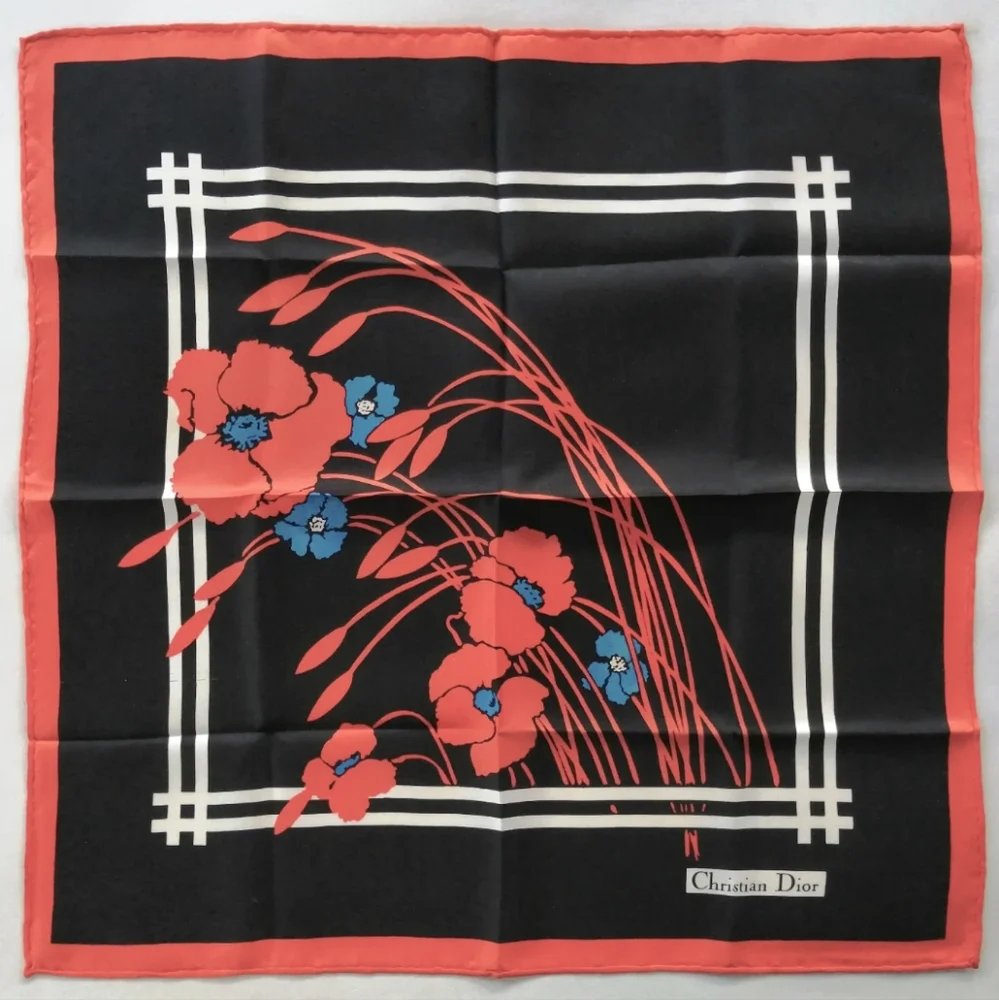 Vintage Christian Dior Silk Scarf 20.5